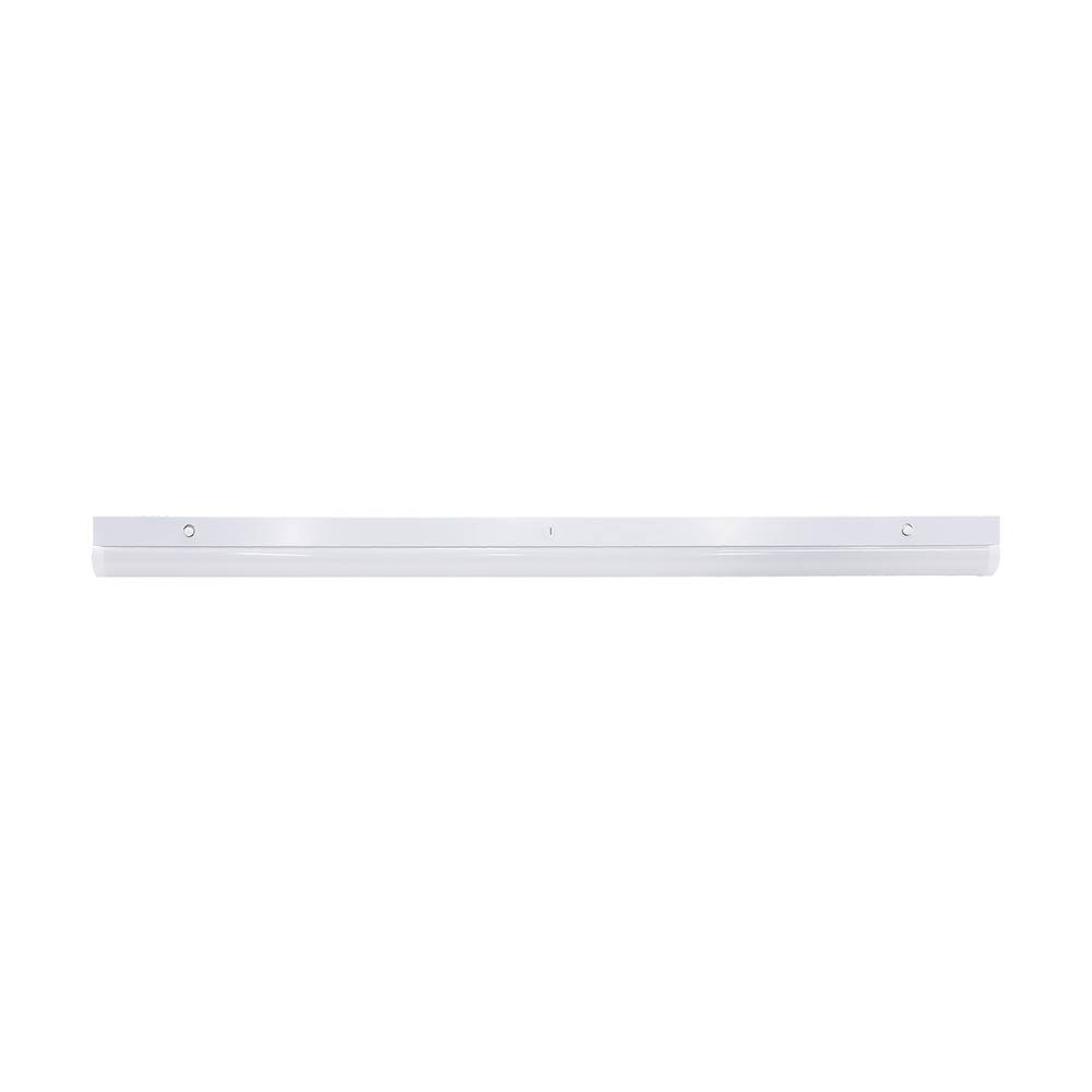 Nuvo Lighting 4 ft. 175-Watt Equivalent Integrated LED White Strip Light Fixture 3500K4000K5000K 65701