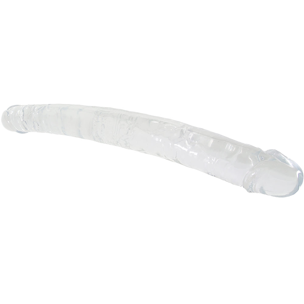 King Cock 18 Inch Double Dildo in Clear