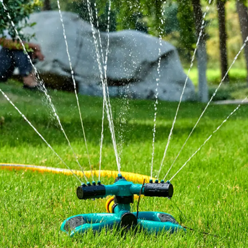 Automatic 360 Rotating Adjustable Large Area Yard Lawn Sprinkler Vortex Garden Sprinkler Oscillating Sprinkler Watering Sprayer