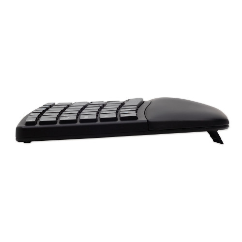 Kensington Pro Fit Ergo Wireless Keyboard， 18.98 x 9.92 x 1.5， Black (75401)