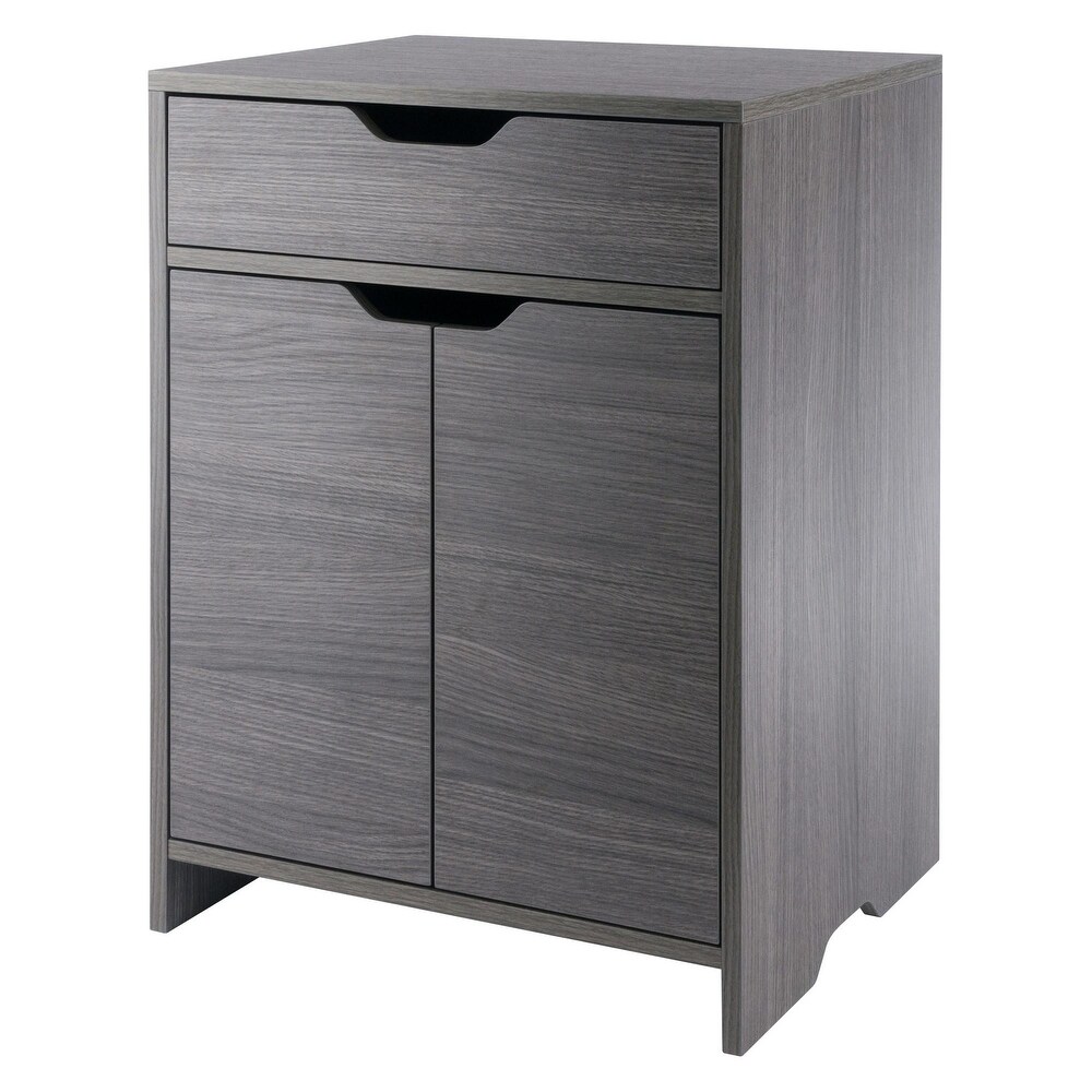 Two Shelf Storage Cabinet with Drawer   26.25\