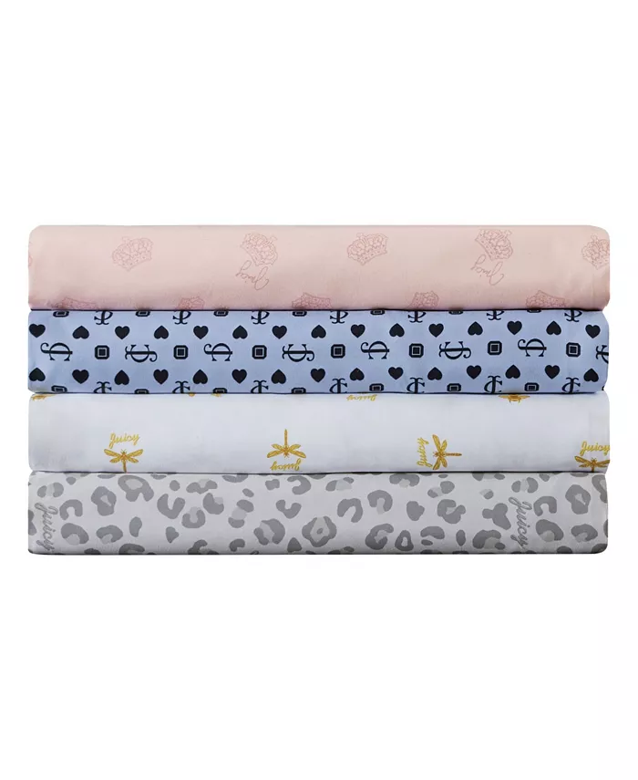 Juicy Couture JC Crown 3-Pc. Sheet Set， Twin