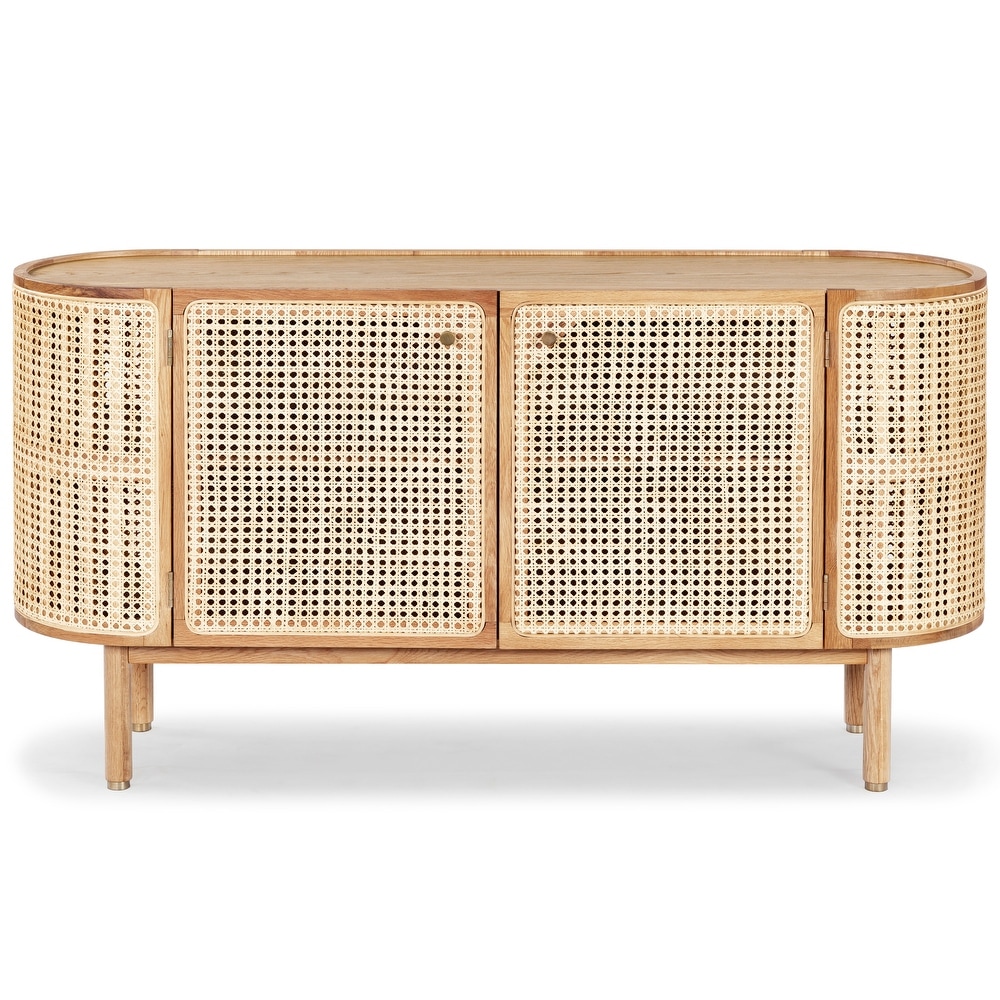 SAFAVIEH Couture Collection Dolly Natural Cane And Wood Sideboard   57\