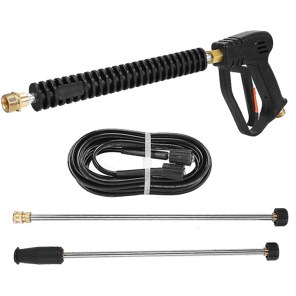 High Pressure Water Spray Gun Car Washer 3000psi Washing Machine with 2 Extension Rods 8m Hose