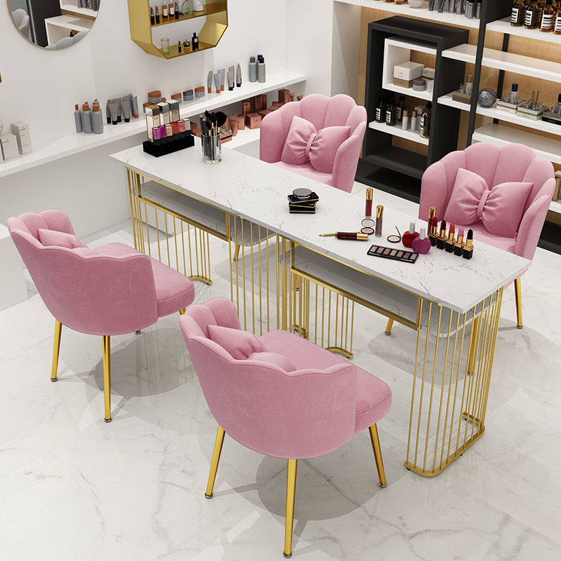 Golden Luxury Makeup Chair with Backrest made of Cotton   Contemporary   Dining Chairs   by Miron Demid LLC  Houzz