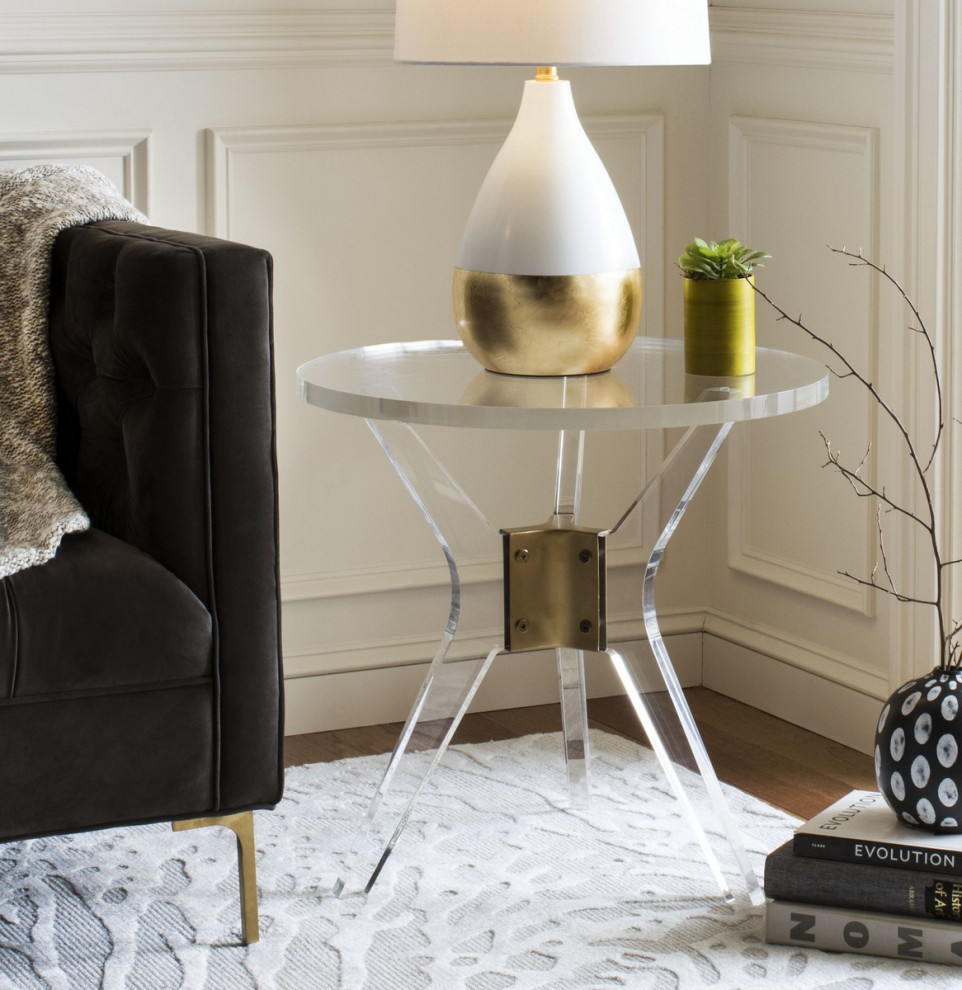 Cameo Acrylic End Table   Contemporary   Side Tables And End Tables   by Rustic Home Furniture Deco  Houzz