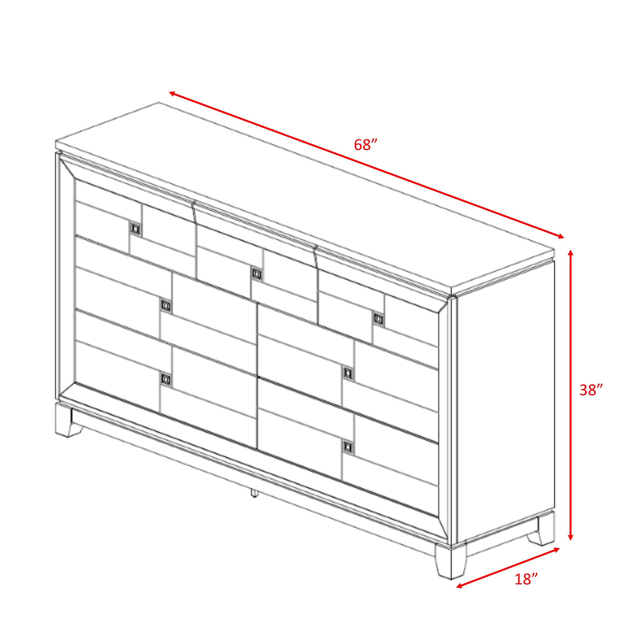 Picket House Furnishings Easton Dresser & Mirror Set