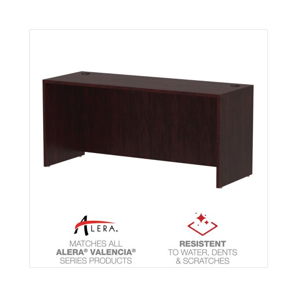 Alera Valencia Series Credenza Shells， 65w x 23.6d x 29.5h， Mahogany