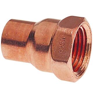 Everbilt 34 in. Copper Pressure Cup x FIP Female Adapter Fitting C603HD34