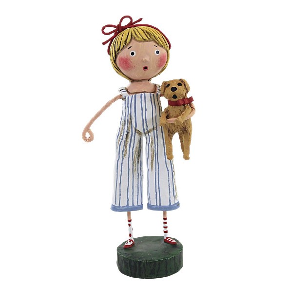 Lori Mitchell Puppy Love One Figurine 6 5 Inches Dog Best Friend 14484 Polyresin Blue