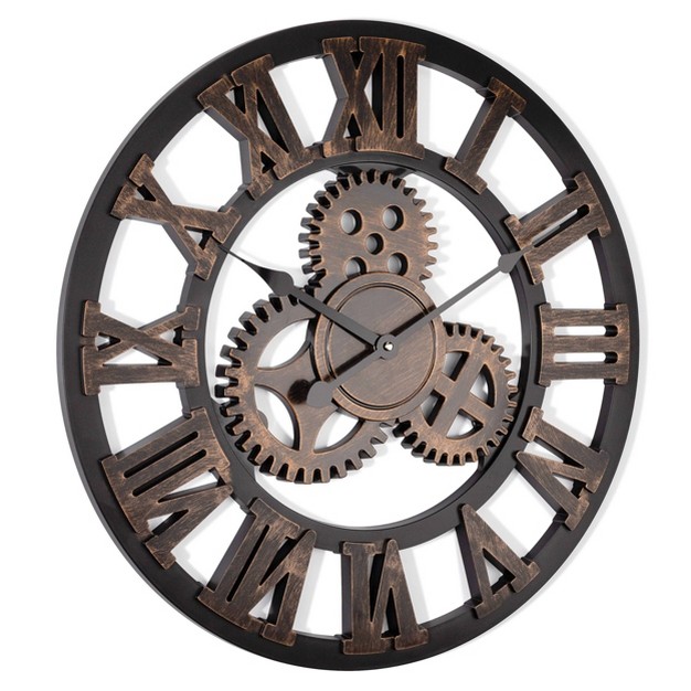 Wall Clock With Raised Gears numbers Westclox