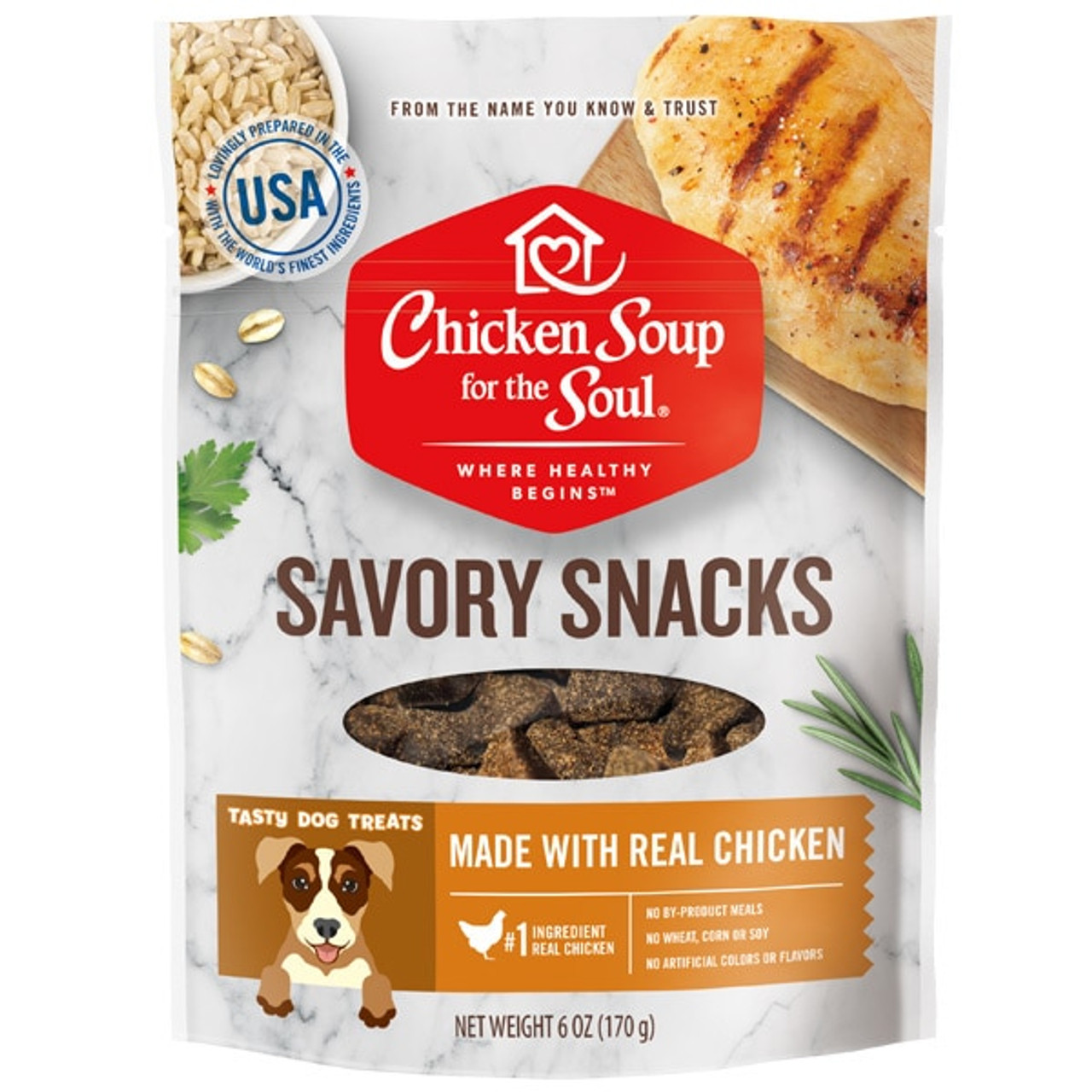 Chicken Soup for the Soul 6oz Savory Snacks Chicken Treats Dog Treats