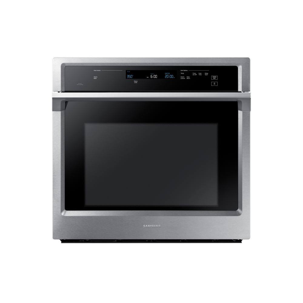  30 in. Single Electric Wall Oven with Steam Cook and Dual Convection in Stainless Steel NV51K6650SS