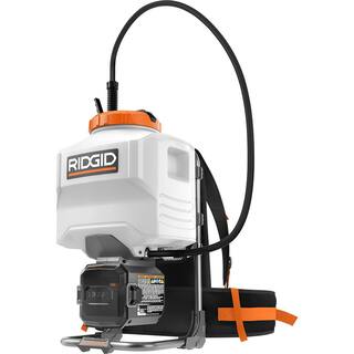 RIDGID 18-Volt Cordless Battery 4 Gal. Backpack Chemical Sprayer (Tool Only) R01501BVNM