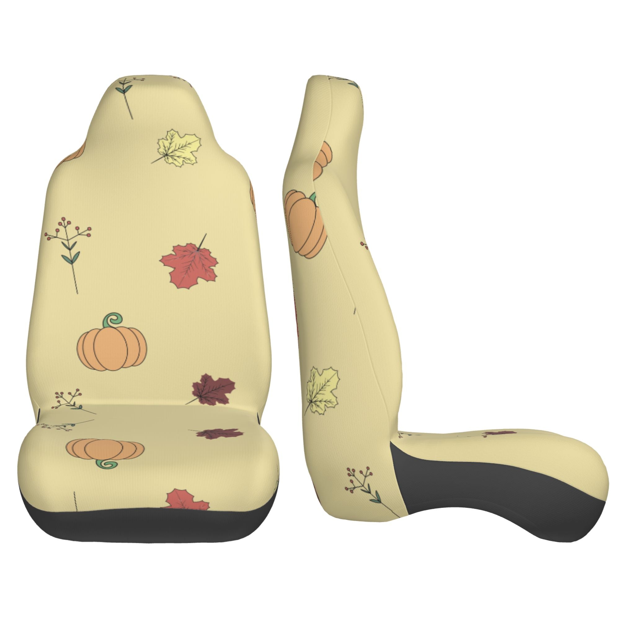 ZICANCN Car Seat Cover Halloween Fall Wallpaper Pattern Car Front Seat Covers Protectors ， Automotive Seat Covers for Cars Trucks Suv