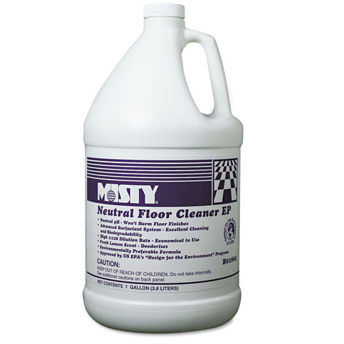 Misty Neutral Floor Cleaner EP | Lemon， 1gal Bottle | AEPB18044