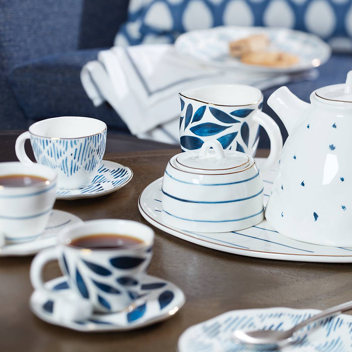 Blue Bay 8-Piece Espresso Cup & Saucer Set