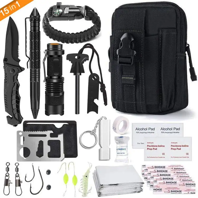 Wedacraftz Amazon hot sell emergency survival kit emergency kit for climbing camping hiking