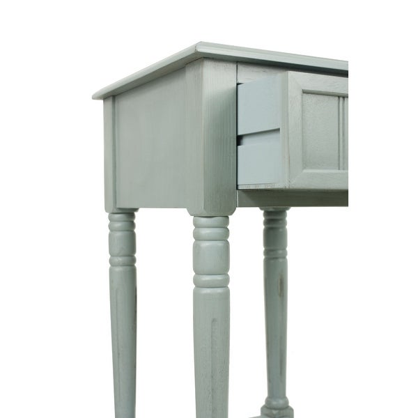 Simplify One Drawer Accent Table， Green