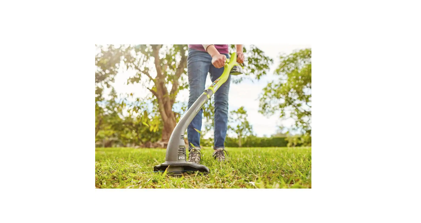 RYOBI P2036 ONE+ 18V Cordless String Trimmer/Edger and Blower/Sweeper Combo Kit with 2.0 Ah Battery and Charger