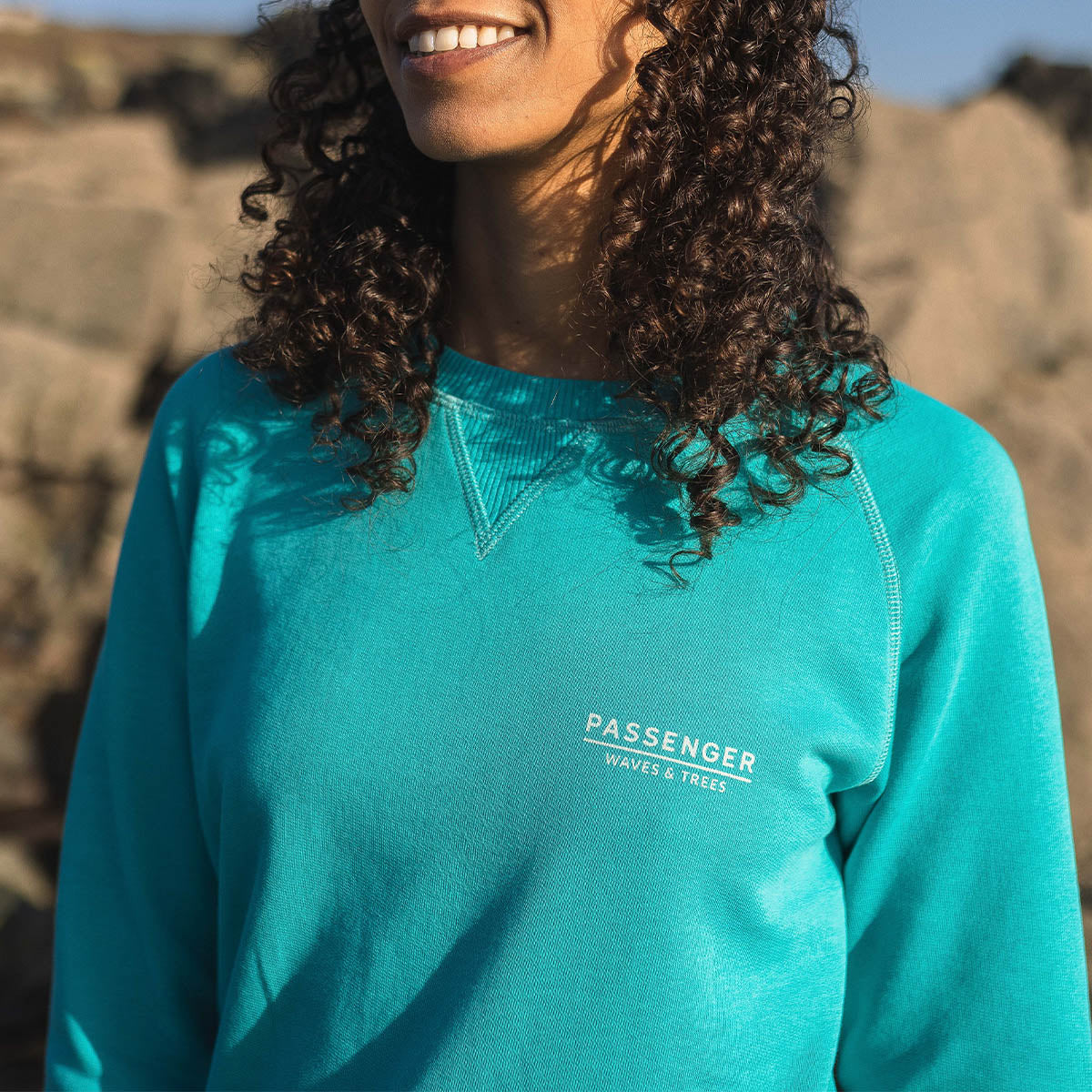 Dweller Recycled Cotton Sweatshirt - Viridian Green