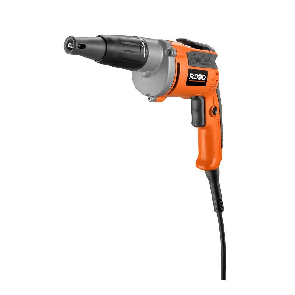 RIDGID 6.5 Amp Corded 14 in. Heavy-Duty VSR Drywall Screwdriver R60002