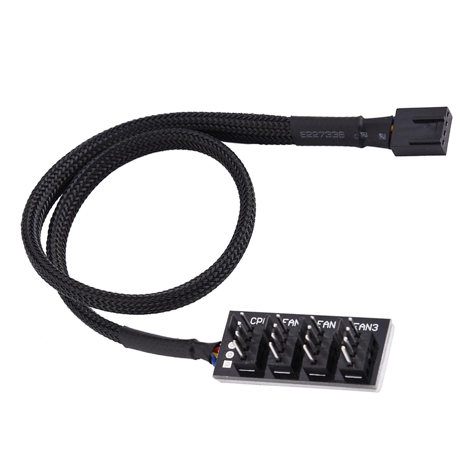 4-pin Computer Cpu/case Fan Power Multi Splitter Connector Cable Adapter