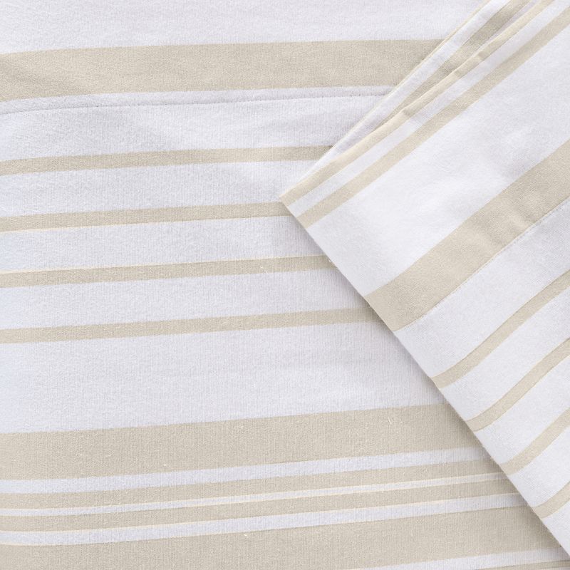 Madelinen Turkish Cotton Stripe Flannel Luxurious Sheet Set