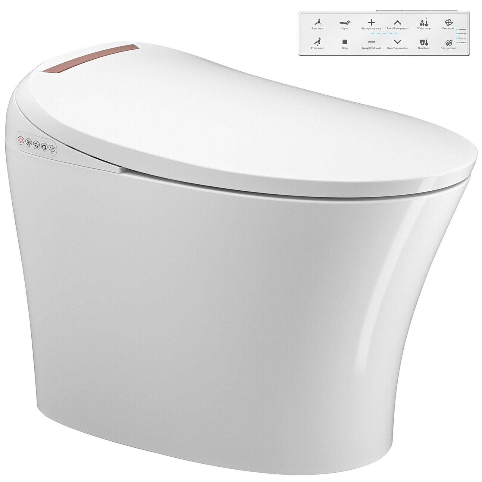 COSVALVE Smart Toilet with Integrated Multi Function Remote Control