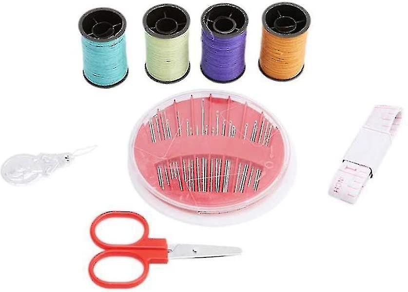 100pcs Sewing Thread Tools Kit，64 Rolls Machine Thread Spools And Sewing Bobbins，sewing Accessories (multi-color)