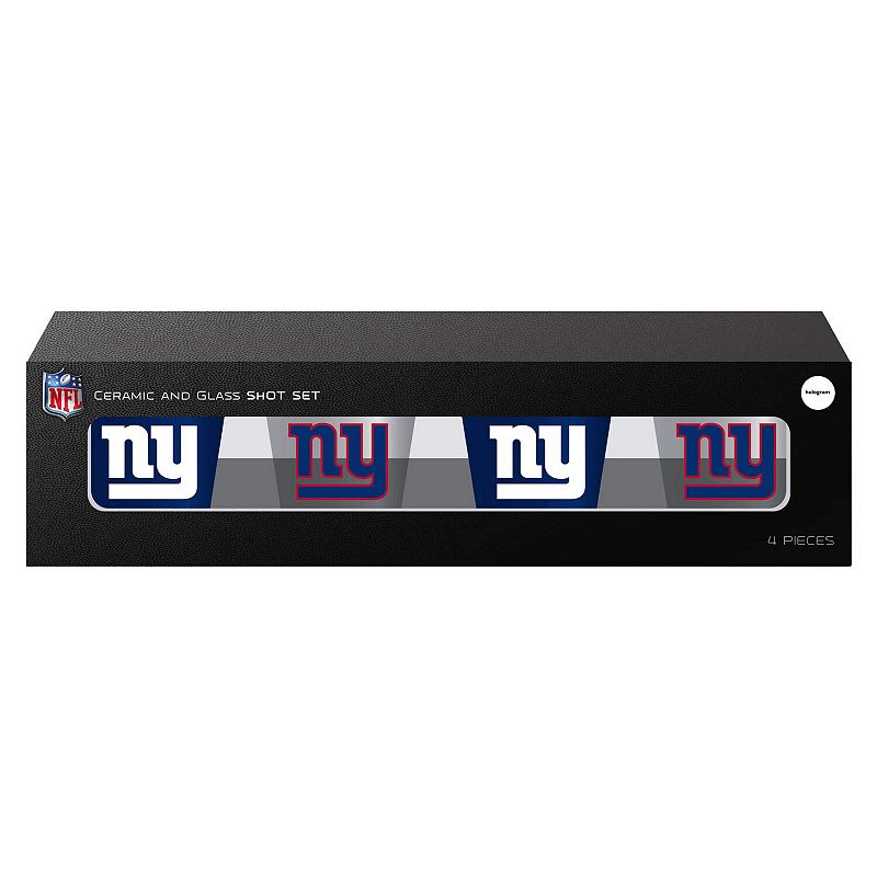 New York Giants Four-Pack Shot Glass Set