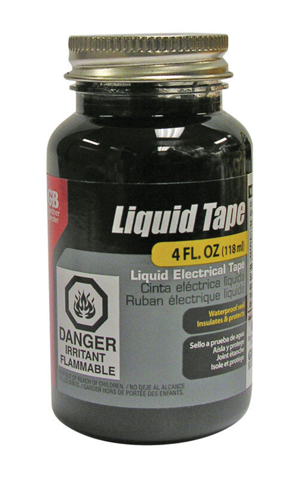 ELEC TAPE LIQ BLK 4OZ