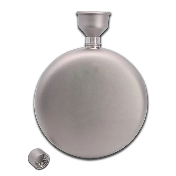 Portable titanium Hip Flask Leak Proof Flagon Hiking Traveling Wine pot