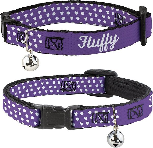 Buckle-Down Disney Minnie Mouse Ears Personalized Breakaway Cat Collar with Bell