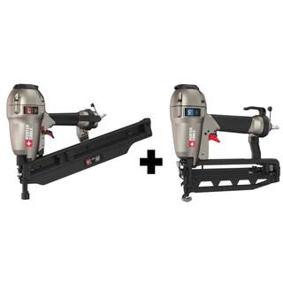 Porter-Cable Pneumatic 21-Degree 3-12 in. Full Round Framing Nailer and Pneumatic 16-Gauge 2-12 in. Finish Nailer Kit FR350BFN250C