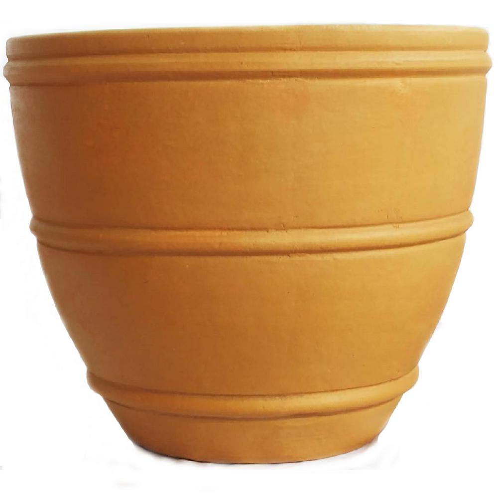 21 in. Terracotta Clay Ornate Vase 21 IN CLAY VASE