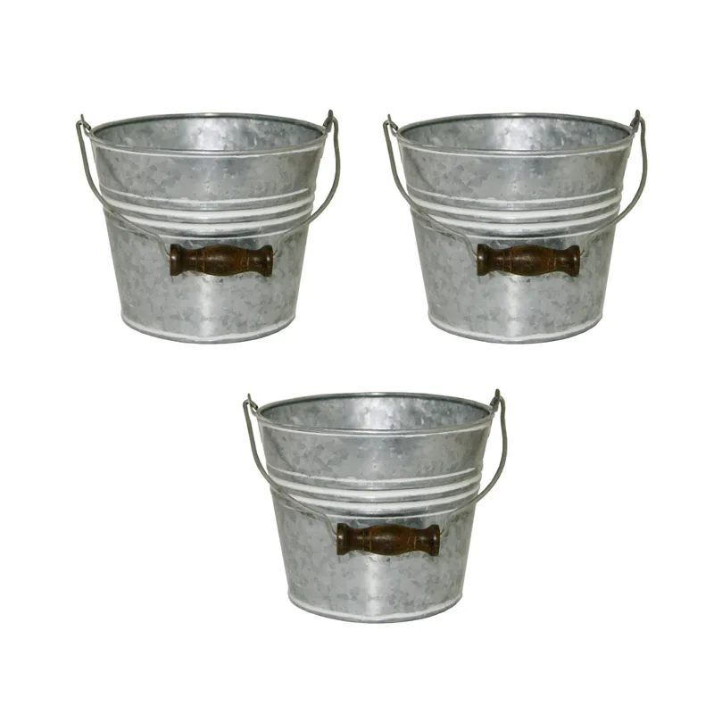 Quality Grade Outdoor Decoration Planter Custom Made Galvanized Small Size Planter Supply From India