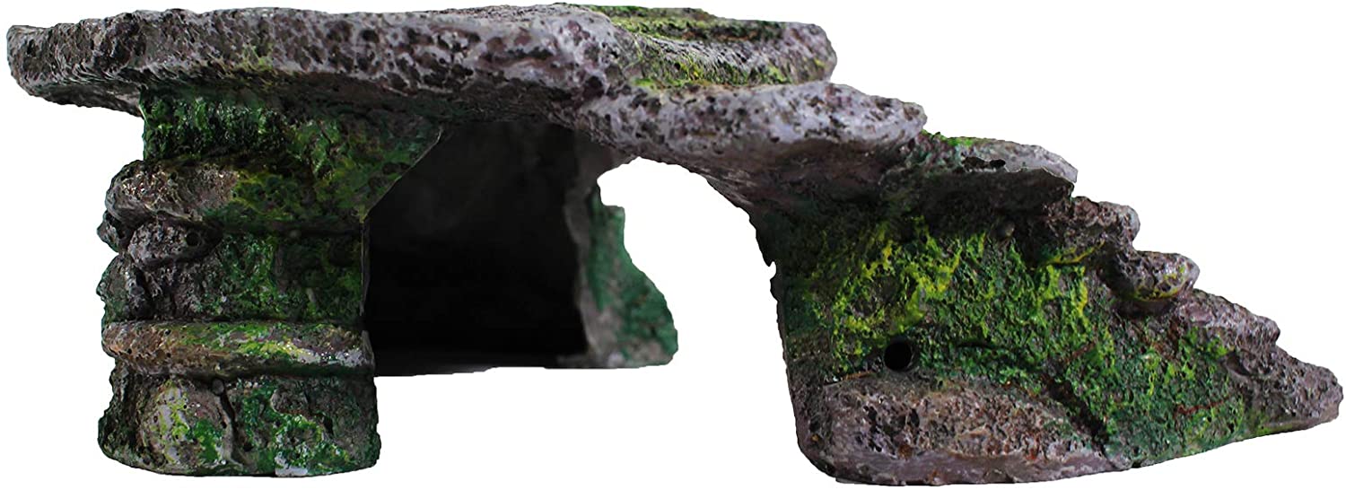 Penn-Plax Reptology Shale Scape Step Ledge for Reptiles – Small