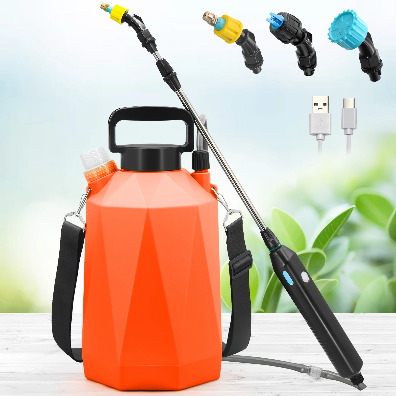 Agricultural Sprayer Electric 5L Water Bottle Garden Plastic Garden Pump Sprayer