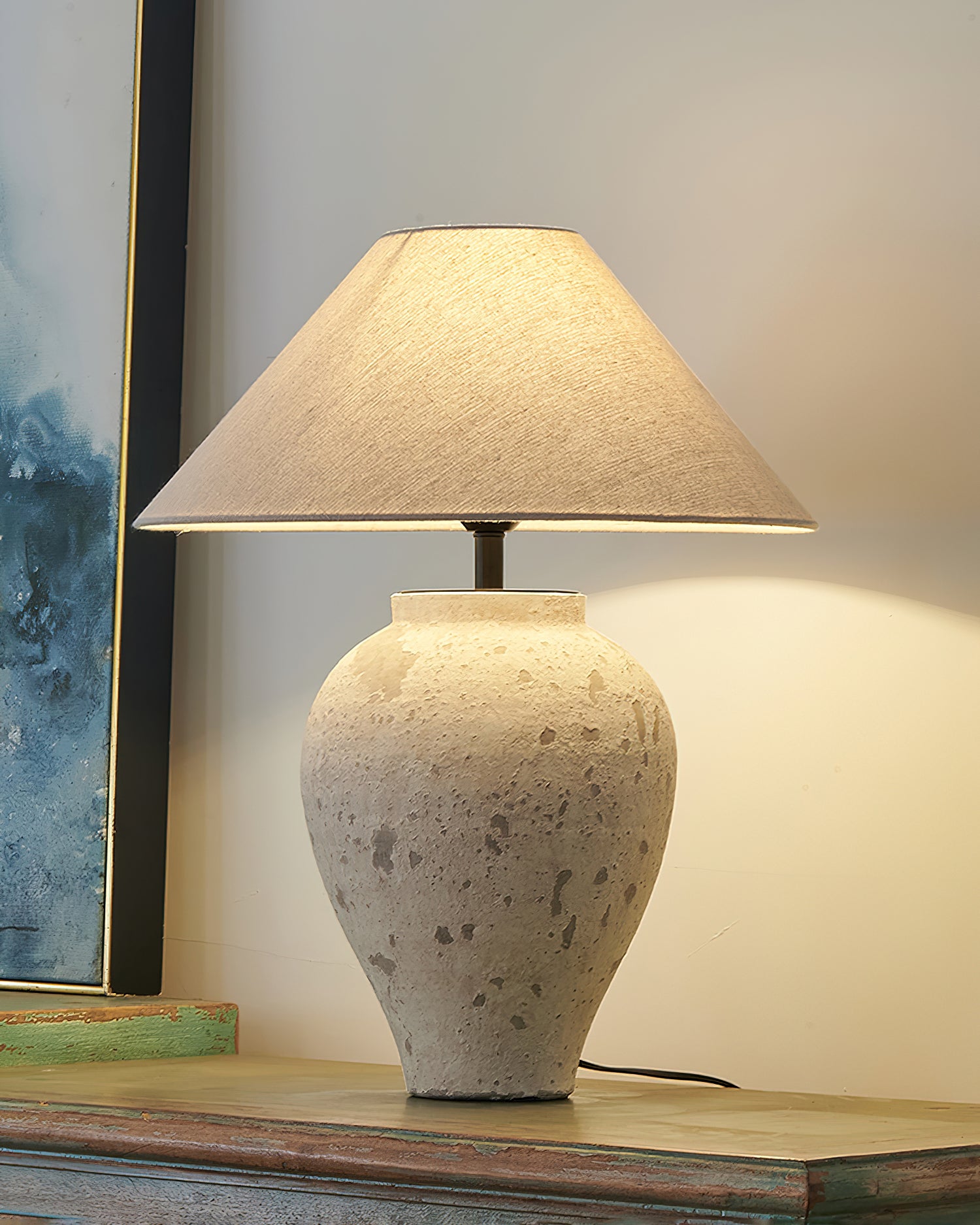 Tuscan Stone Table Lamp