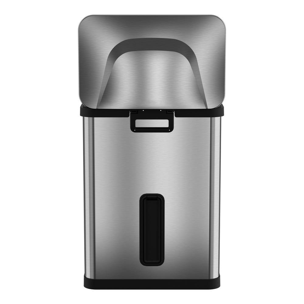 HALO 13 Gal. AirStep Stainless Steel Kitchen Step Trash Can with Odor Filter TR13SS