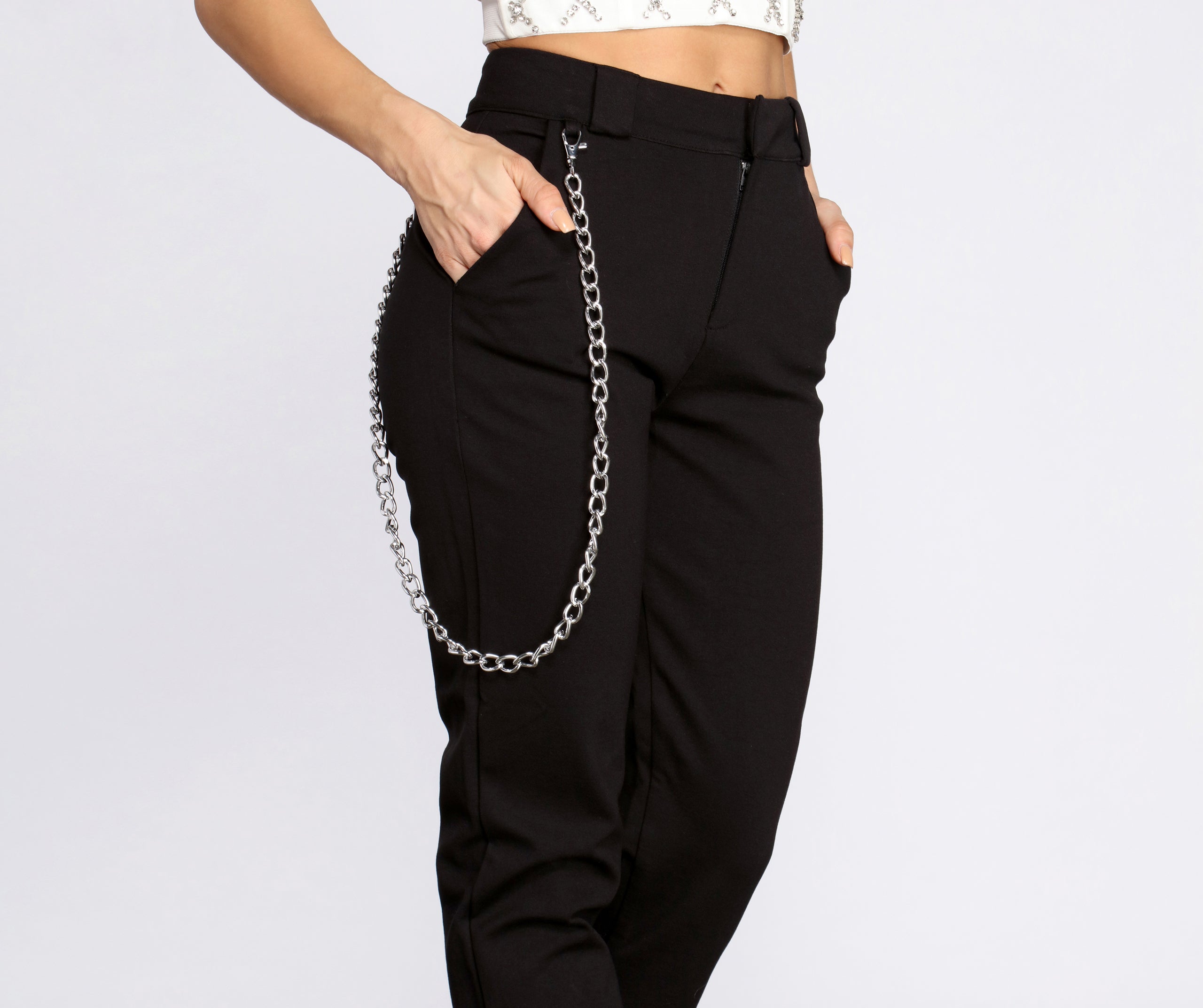 Edgy Chic Ponte Knit Joggers