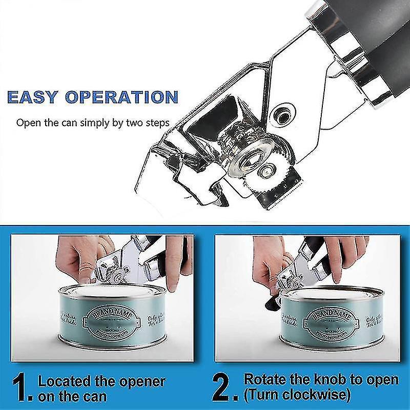 3 In 1 Stainless Steel Professional Tin Manual Can Opener Craft Beer Grip Opener Cans Bottle Opener