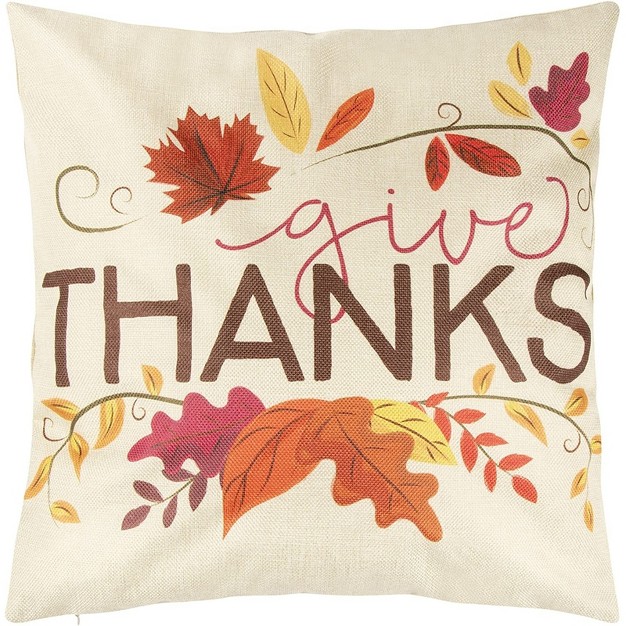 Juvale Set Of 4 Thanksgiving Throw Pillow Covers With Seasonal Fall Quotes 4 Autumn Designs 17x17 Inches