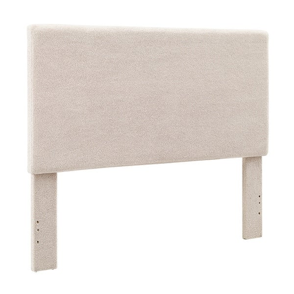 Collymore Natural Sherpa Fleece Headboard - - 36411829