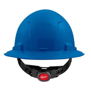 MW BOLT Blue Type 1 Class C Full Brim Vented Hard Hat with 4-Point Ratcheting Suspension (5-Pack) 48-73-1205X5