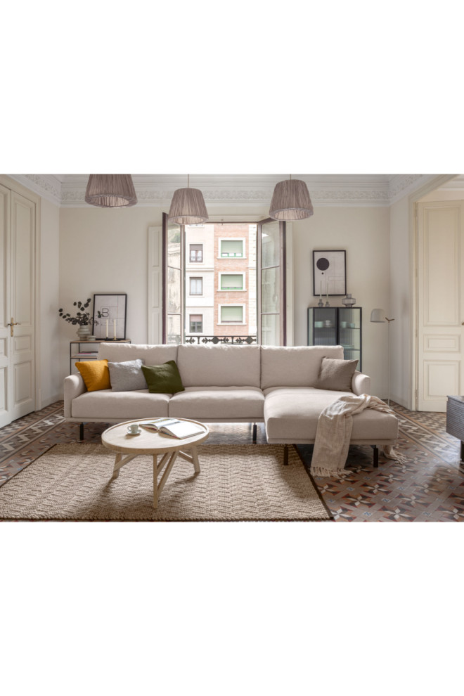 Round Gray Mindi Wooden Coffee Table  La Forma Thais   Transitional   Coffee Tables   by Oroa   Distinctive Furniture  Houzz