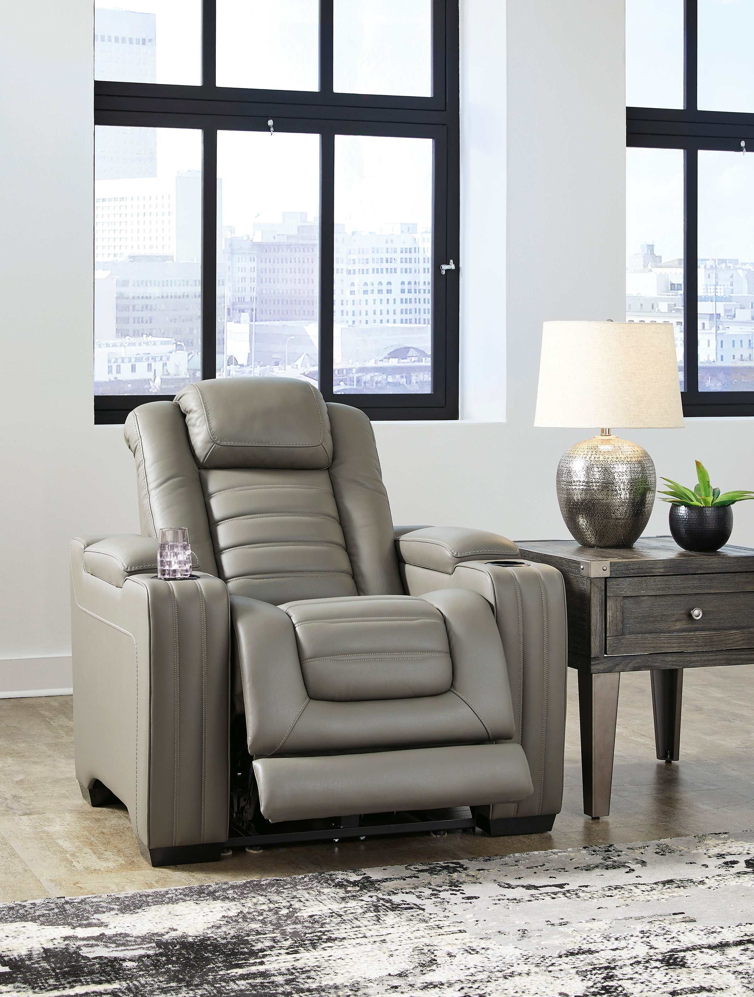 (Online Special Price) Backtrack Gray Power Recliner