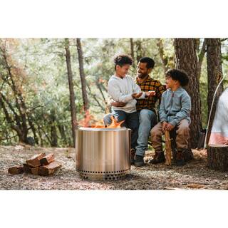 Solo Stove Bonfire Stand  Shelter 2.0 Bundle 19.5 in. x 19.5 in. x 17.5 in. Outdoor Stainless Steel Wood Burning Fire Pit BONSD-2.0+SHTR