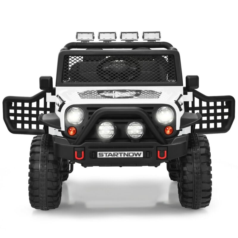 Kids Ride on Jeep Car 12V Battery Powered Electric Riding Toy Truck with Remote Control, Lights & Music